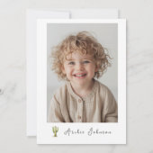 Eerste Rodeo Jongen Moderne 1e Verjaardag Kaart (Achterkant)