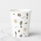 Eerste Rodeo jongen verjaardag Papieren Bekers (Achterkant)