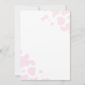 Eerste Rodeo kleine cowgirl 1e verjaardag roze roo Kaart (Achterkant)