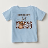 Eerste rodeo koe patroon schattig baby paard in ee (Voorkant)