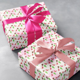 Eerste Rodeo Meisje 1e Verjaardag Cadeaupapier