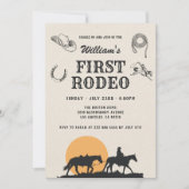 Eerste Rodeo  Neutral Cowboy 1e verjaardag Kaart (Voorkant)