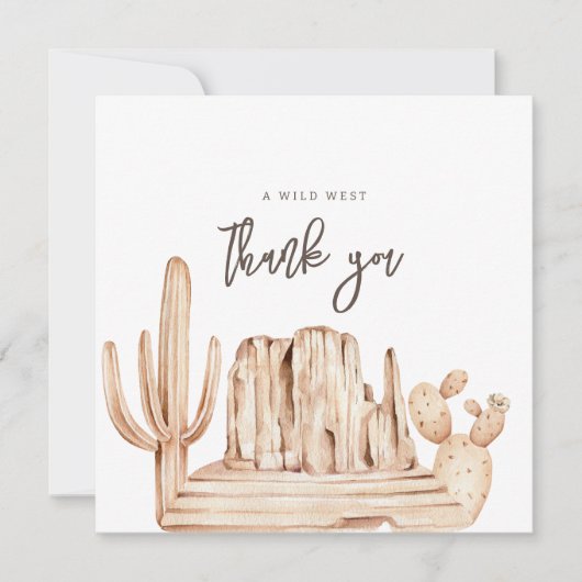 Eerste Rodeo Neutral Southern Cowboy Bedankt (Voorkant)