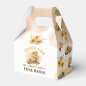 Eerste Rodeo Neutral Southern Cowboy Birthday Bedankdoosjes (Voorkant Zijde)