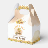 Eerste Rodeo Neutral Southern Cowboy Birthday Favo Bedankdoosjes (Achterkant)