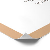 Eerste Rodeo Neutral Southern Cowboy Birthday Post Poster (Hoek)