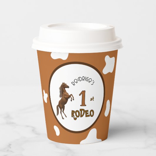 Eerste Rodeo Papieren Bekers (Voorkant)