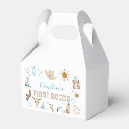 Eerste Rodeo Pastelkleurige Eerste Verjaardag Bedankdoosjes