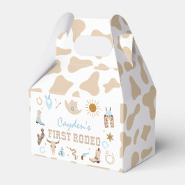 Eerste Rodeo Pastelkleurige Eerste Verjaardag Bedankdoosjes