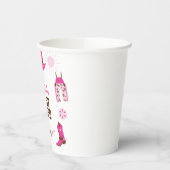 Eerste Rodeo Roze Western Cowboy 1e Verjaardag Papieren Bekers (Links)