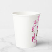 Eerste Rodeo Roze Western Cowboy 1e Verjaardag Papieren Bekers (Rechts)