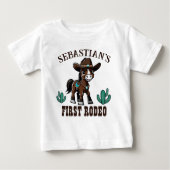 Eerste Rodeo schattig cowboy paard verjaardagsfees (Voorkant)