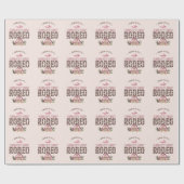 Eerste Rodeo Schattige Roze Gepersonaliseerde 1e V Cadeaupapier (Vlak)