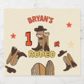 Eerste Rodeo Sparkling Wijnetiket (Enkel label)