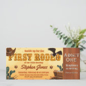 Eerste Rodeo ticket Kaart (Staand voorkant)