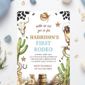 Eerste Rodeo Uitnodiging, Mijn 1e Rodeo Uitnodigin Kaart