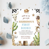 Eerste Rodeo Uitnodiging, Mijn 1e Rodeo Uitnodigin Kaart