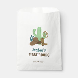 Eerste Rodeo Verjaardag 1e Cowboy Western Bedankzakje