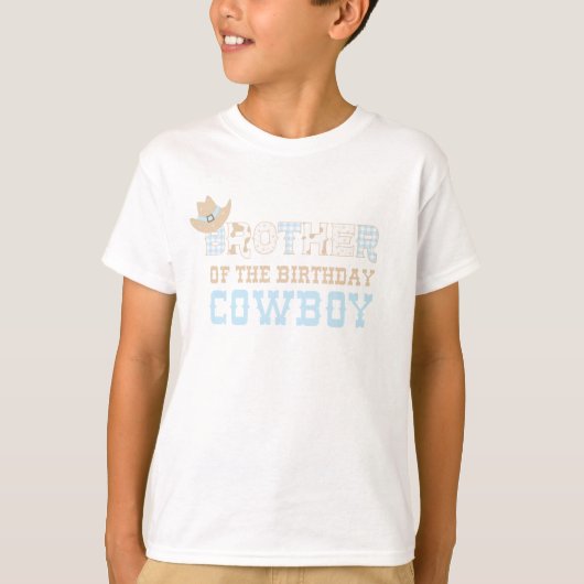 Eerste Rodeo Verjaardag Broer T-shirt (Voorkant)