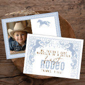 Eerste Rodeo Verjaardag Dank u kaart – Westerne Co