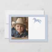 Eerste Rodeo Verjaardag Dank u kaart – Westerne Co (Achterkant)