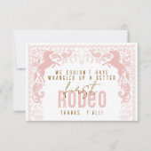 Eerste Rodeo Verjaardag Dank u kaart – Westerne Co (Voorkant)