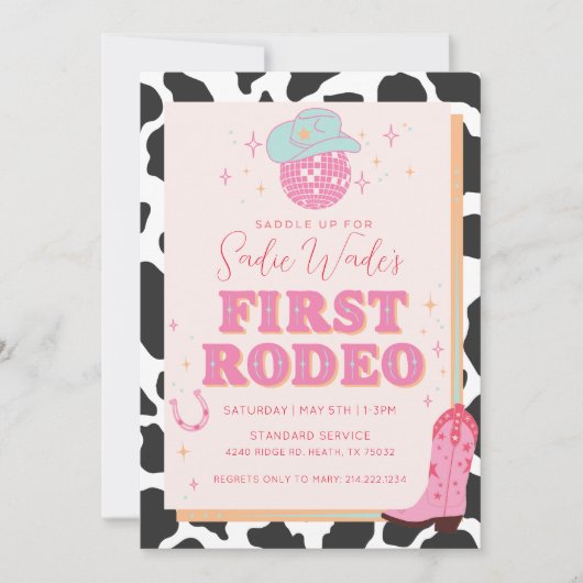 EERSTE RODEO VERJAARDAG KAART (Voorkant)