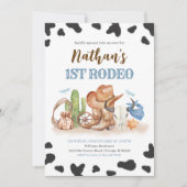 Eerste Rodeo Verjaardag Kaart (Voorkant)
