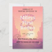 Eerste Rodeo Verjaardag Kaart-zadel omhoog. Kaart (Voorkant)