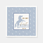 Eerste Rodeo Verjaardag servetten - Westerne Cowbo (Voorkant)
