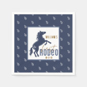 Eerste Rodeo Verjaardagsfeest servetten - Westerne (Voorkant)