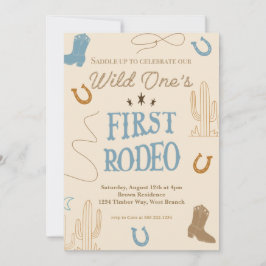 Eerste Rodeo verjaardagsfeest uitnodiging