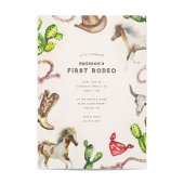 Eerste Rodeo verjaardagsfeestje Kaart