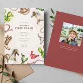 Eerste Rodeo verjaardagsfeestje Kaart
