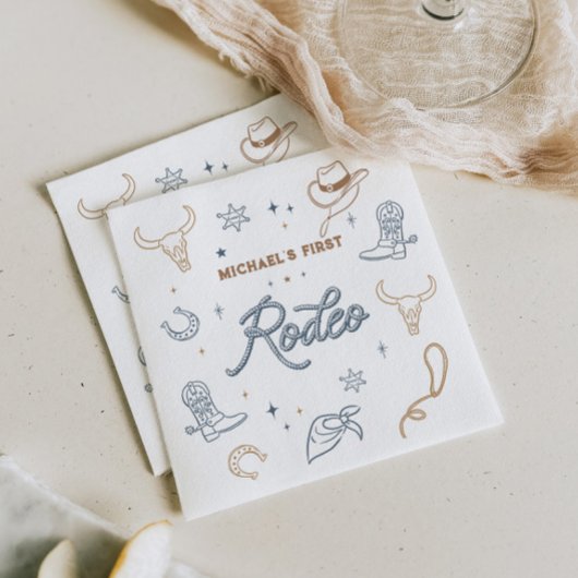 Eerste Rodeo verjaardagsfeestje Servet