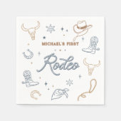 Eerste Rodeo verjaardagsfeestje Servet (Voorkant)