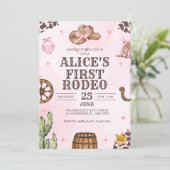 "Eerste Rodeo" Western 1e verjaardag  Kaart (Staand voorkant)