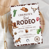Eerste Rodeo Western Boy 1e Verjaardag Kaart