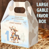 Eerste Rodeo Western Cowboy Boy Grote Favor Box Bedankdoosjes