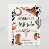 Eerste Rodeo Western Cowboy Eerste Verjaardag Briefkaart (Voorkant / Achterkant)