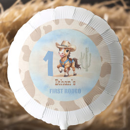 Eerste Rodeo Western Cowboy Paard 1e Verjaardag Ballon
