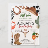 Eerste Rodeo Western Cowboy Tweede Verjaardag Kaart (Voorkant)