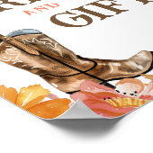 Eerste Rodeo Western Girl Kaarten en Cadeaus Bord Poster (Hoek)