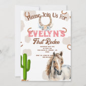 Eerste Rodeo Western Hoefijzer Bedankkaart (Voorkant)