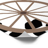 Eerste Rodeo Western Jongen Eerste Verjaardag Welk Poster (Hoek)