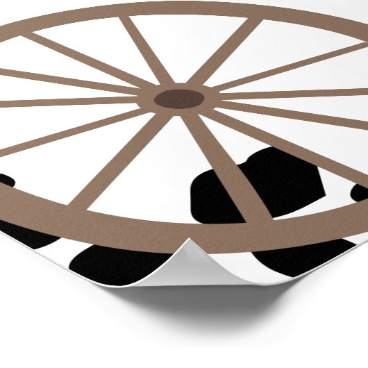 Eerste Rodeo Western Jongen Eerste Verjaardag Welk Poster (Hoek)