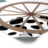 Eerste Rodeo Western Wild West Boy Eerste Verjaard Poster (Hoek)