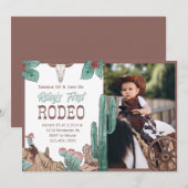 Eerste Rodeo Western zuidwestelijke cowboyverjaard Kaart (Voorkant / Achterkant)