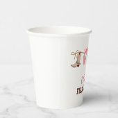 Eerste Rodeo Westerne Cowboy 1e verjaardag Papieren Bekers (Rechts)