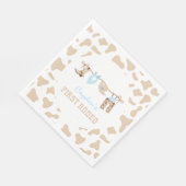 Eerste Rodeo Westerne Cowboy 1e verjaardag Servet (Hoek)